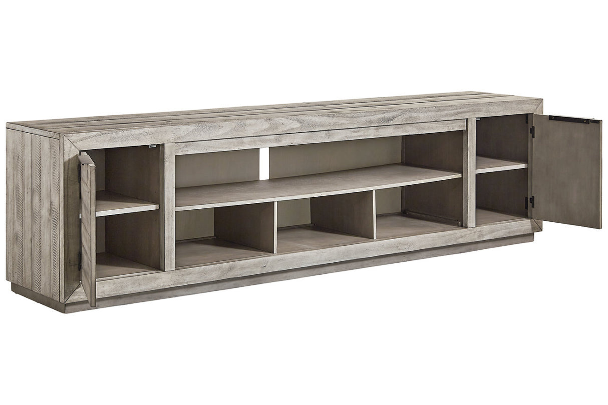 Naydell Gray 92" TV Stand from Ashley - Luna Furniture