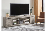 Naydell Gray 92" TV Stand from Ashley - Luna Furniture