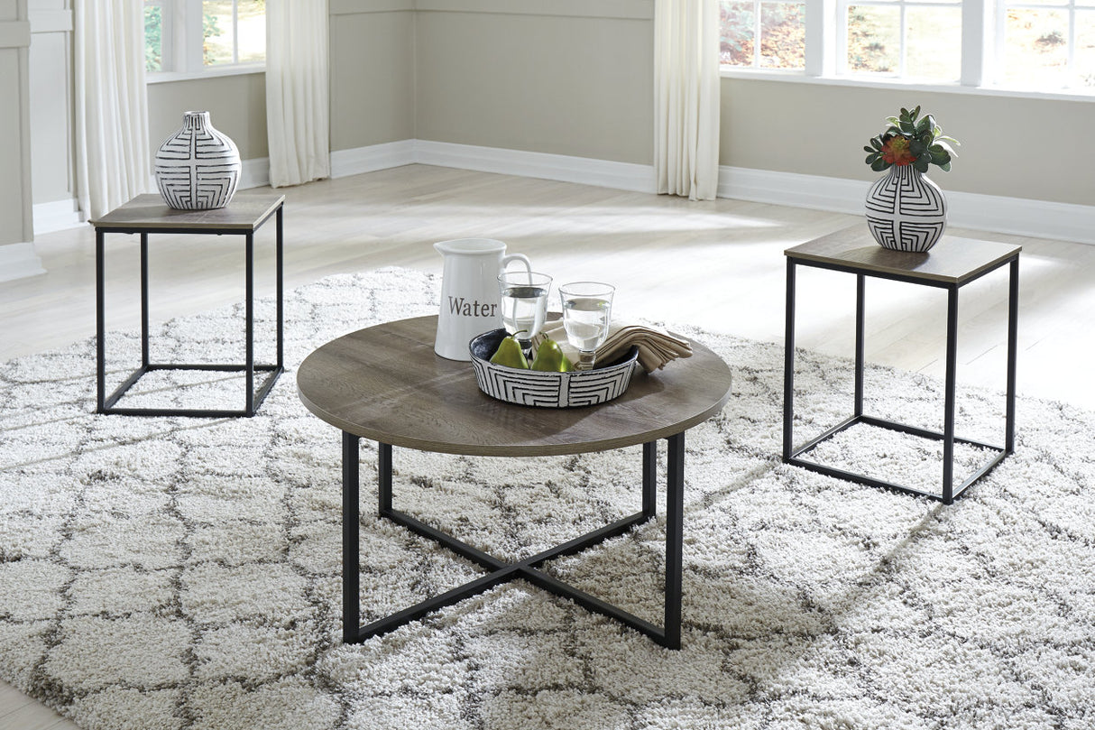 Wadeworth Two-tone Table from Ashley - Luna Furniture