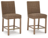 Walton Bridge Driftwood Outdoor Bar Stool from Ashley - Luna Furniture
