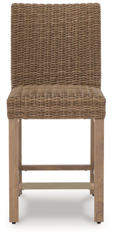 Walton Bridge Driftwood Outdoor Bar Stool from Ashley - Luna Furniture