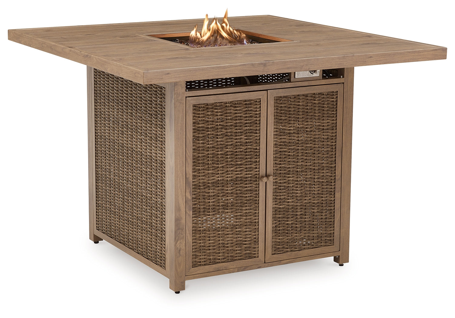 Ashley Walton Bridge Outdoor Bar Table with Fire Pit