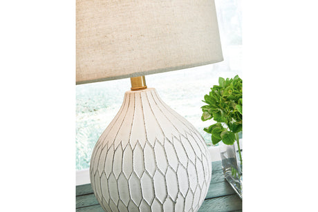 Wardmont White Table Lamp from Ashley - Luna Furniture