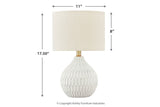 Wardmont White Table Lamp from Ashley - Luna Furniture