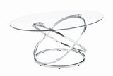 Warren Chrome and Clear 3-Piece Occasional Set from Coaster - Luna Furniture