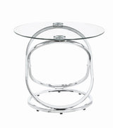Warren Chrome and Clear 3-Piece Occasional Set from Coaster - Luna Furniture