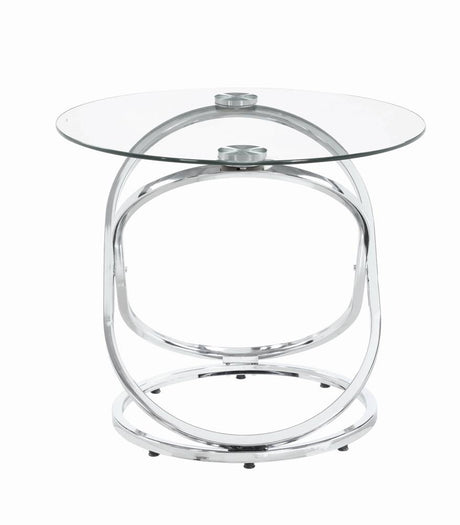 Warren Chrome and Clear 3-Piece Occasional Set from Coaster - Luna Furniture