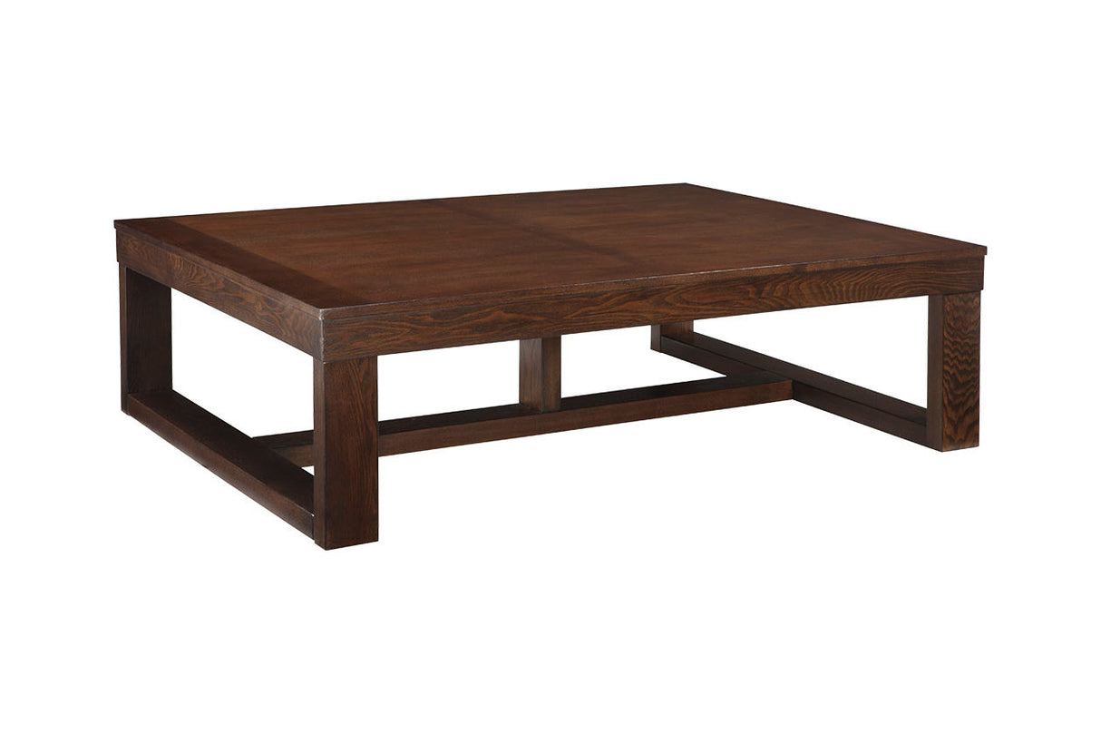 Watson Dark Brown Coffee Table from Ashley - Luna Furniture