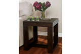 Watson Dark Brown End Table from Ashley - Luna Furniture