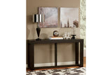 Watson Dark Brown Sofa/Console Table from Ashley - Luna Furniture