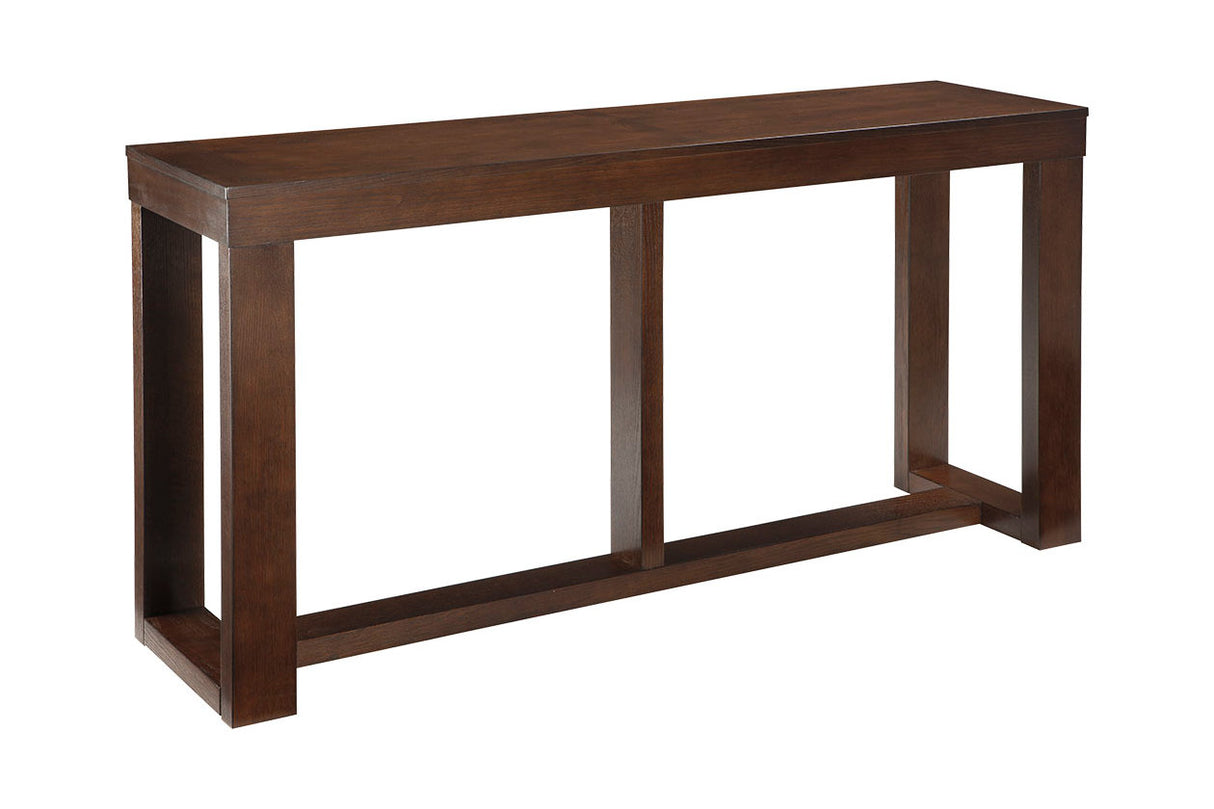 Watson Dark Brown Sofa/Console Table from Ashley - Luna Furniture