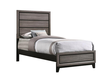 Watson Gray Oak Twin Panel Bed from Coaster - Luna Furniture
