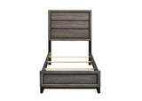 Watson Gray Oak Twin Panel Bed from Coaster - Luna Furniture