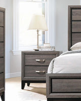 Watson Gray Oak and Black 2-Drawer Nightstand from Coaster - Luna Furniture