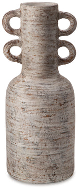 Wellbridge Distressed White Vase from Ashley - Luna Furniture