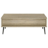 Welsh Antique Pine and Gray 1-Drawer Rectangular Engineered Wood Coffee Table with Storage Shelf from Coaster - Luna Furniture