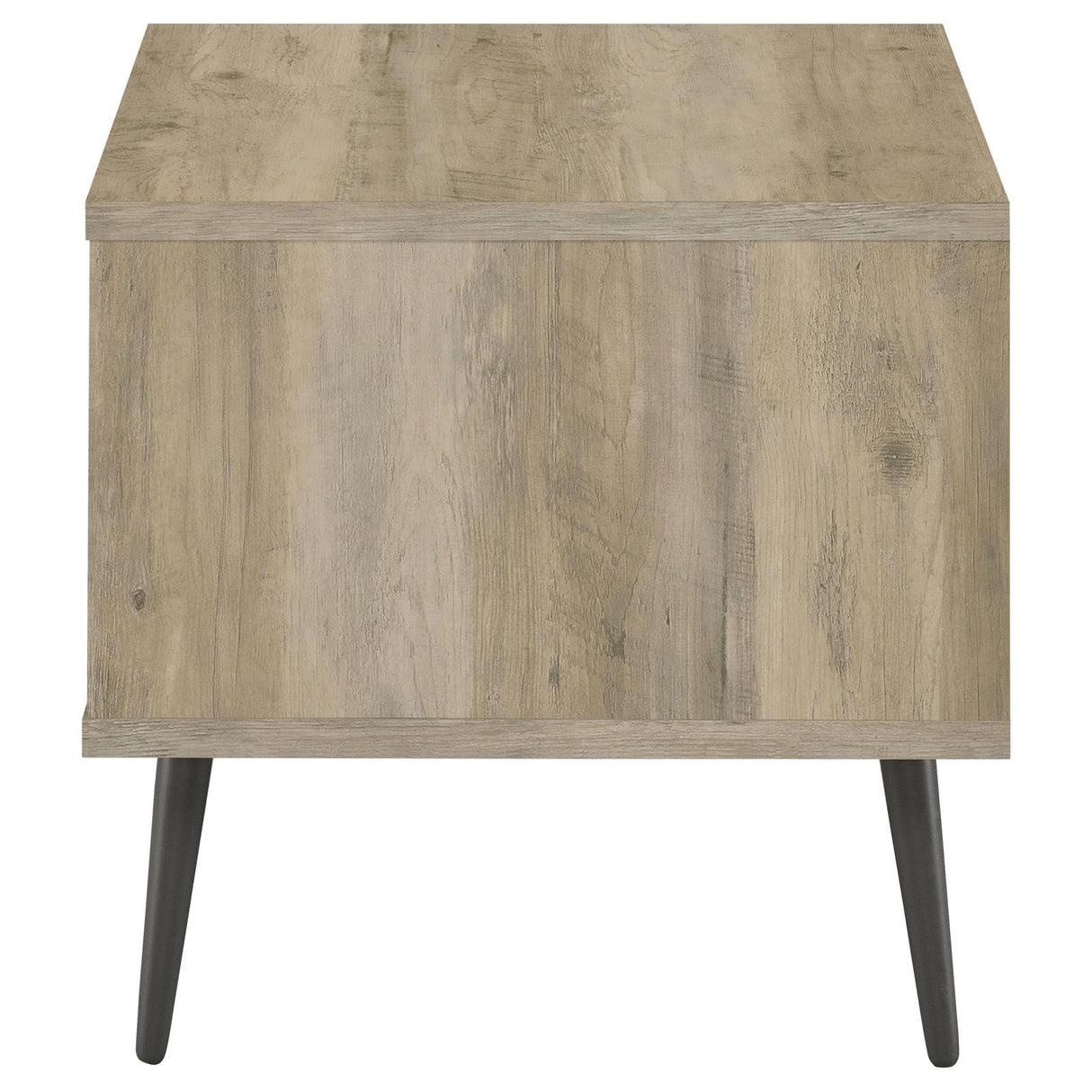 Welsh Antique Pine and Gray Square Engineered Wood End Table with Shelf from Coaster - Luna Furniture