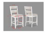 Wendy White Counter Height Chair, Set of 2 from Crown Mark - Luna Furniture