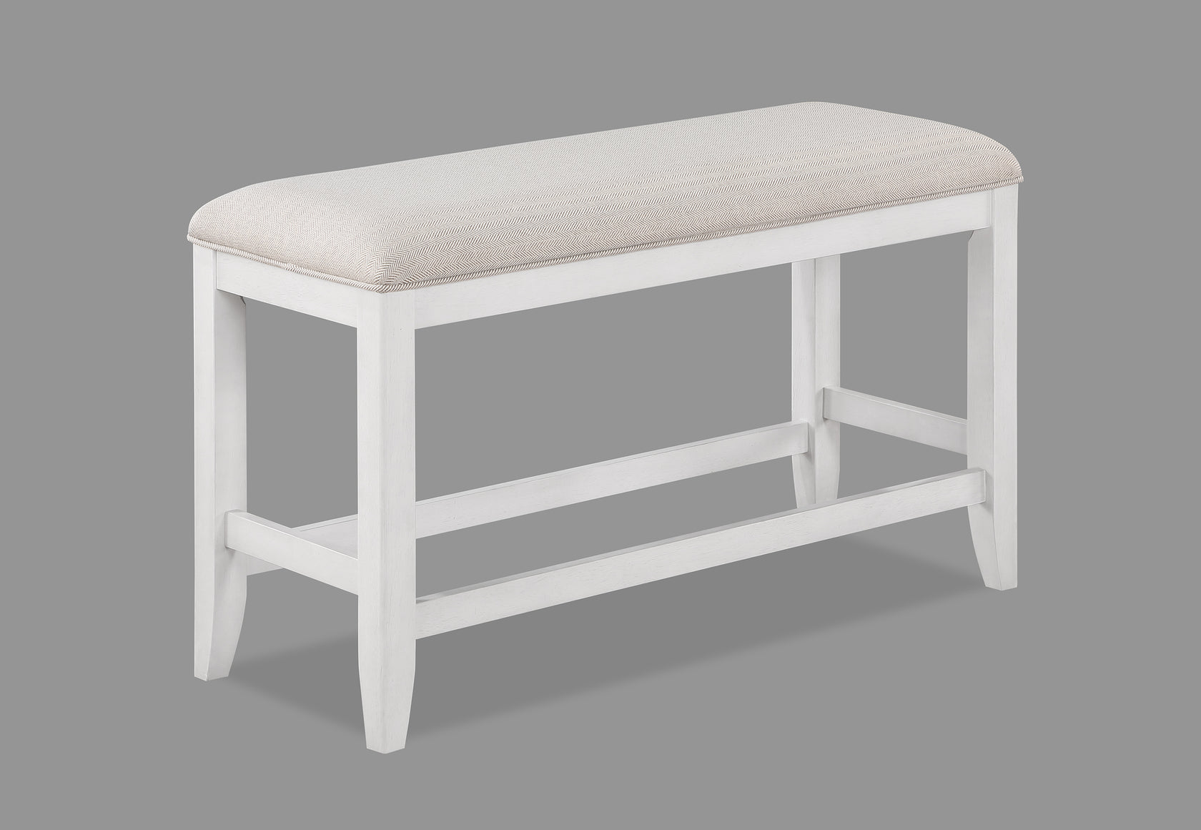 Wendy White Counter Height Dining Bench from Crown Mark - Luna Furniture