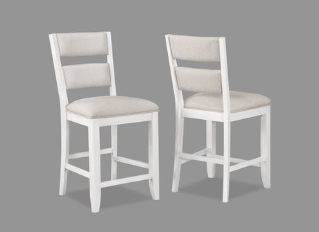 Wendy White Counter Height Dining Set from Crown Mark - Luna Furniture