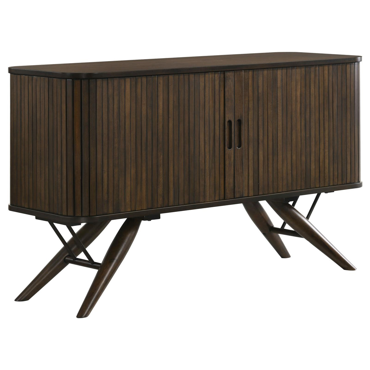 Wes Dark Walnut 2-Door Rectangular Server from Coaster - Luna Furniture