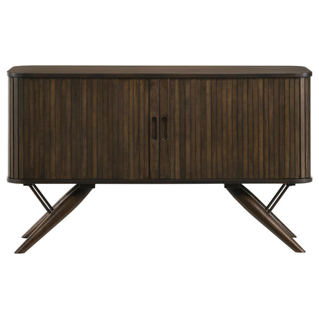 Wes Dark Walnut 2-Door Rectangular Server from Coaster - Luna Furniture