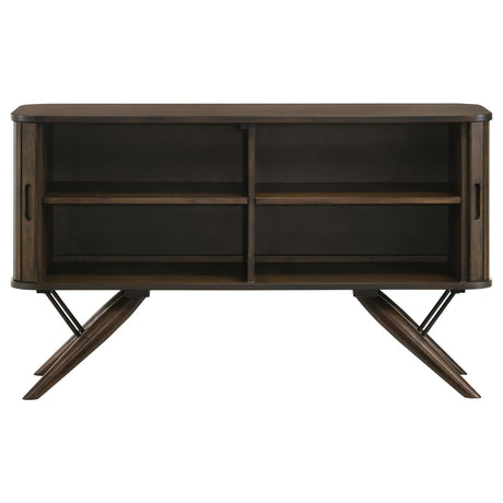 Wes Dark Walnut 2-Door Rectangular Server from Coaster - Luna Furniture