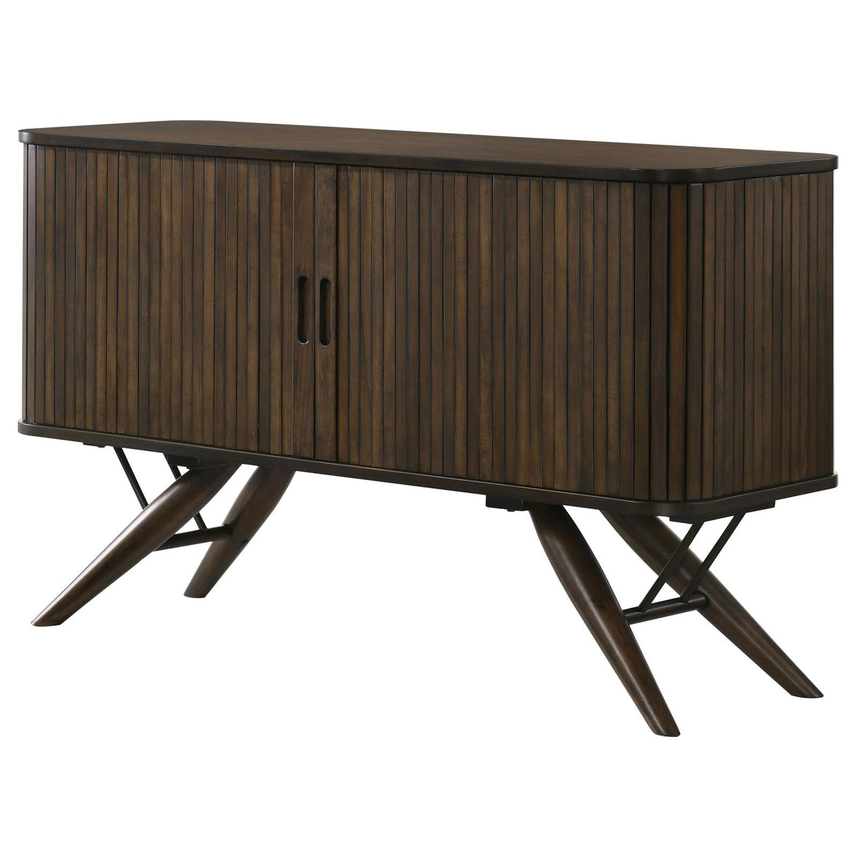 Wes Dark Walnut 2-Door Rectangular Server from Coaster - Luna Furniture