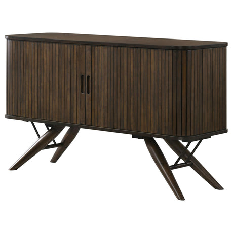 Wes Dark Walnut 2-Door Rectangular Server from Coaster - Luna Furniture