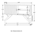 Wes Dark Walnut 2-Door Rectangular Server from Coaster - Luna Furniture