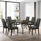 Wes Gray and Dark Walnut Rectangular Dining Room Set from Coaster - Luna Furniture