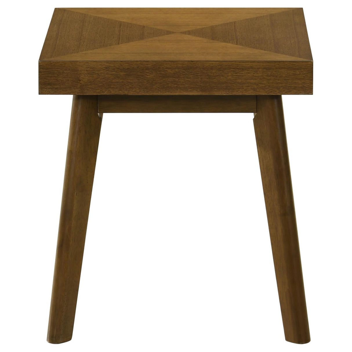 Westerly Walnut Square Wood End Table with Diamond Parquet from Coaster - Luna Furniture