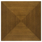 Westerly Walnut Square Wood End Table with Diamond Parquet from Coaster - Luna Furniture