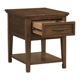 Whitley Walnut End Table from Homelegance - Luna Furniture