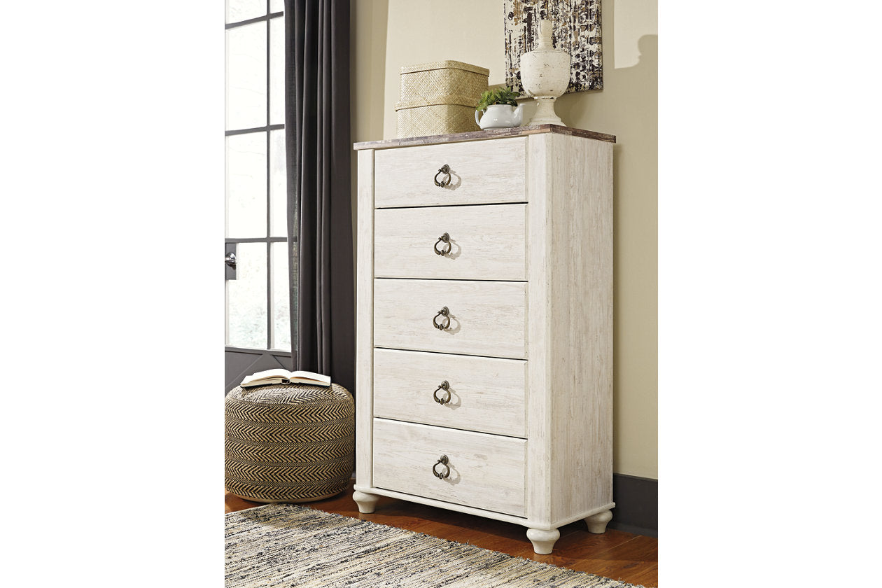 Willowton Two-tone Chest of Drawers from Ashley - Luna Furniture