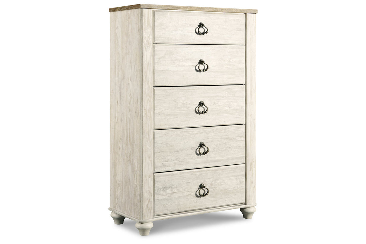 Willowton Two-tone Chest of Drawers from Ashley - Luna Furniture