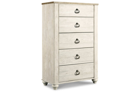 Willowton Two-tone Chest of Drawers from Ashley - Luna Furniture