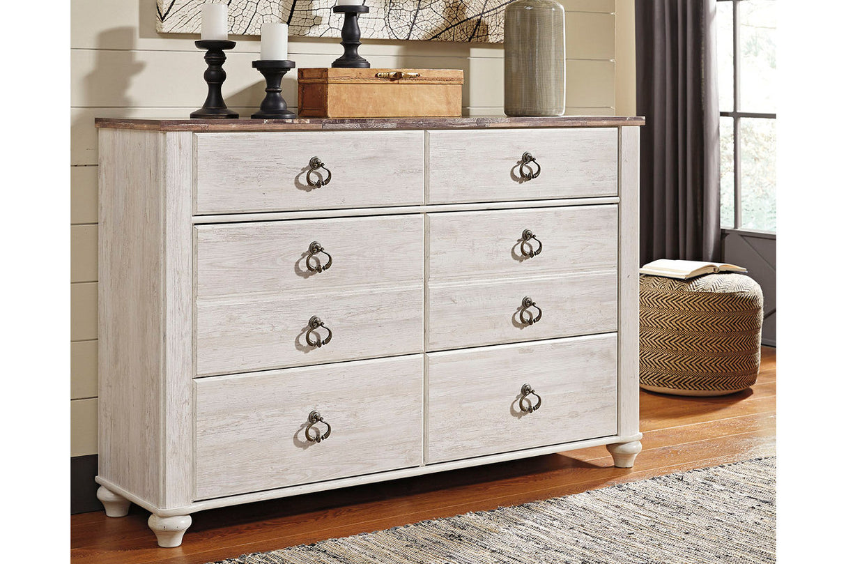 Willowton Two-tone Dresser from Ashley - Luna Furniture