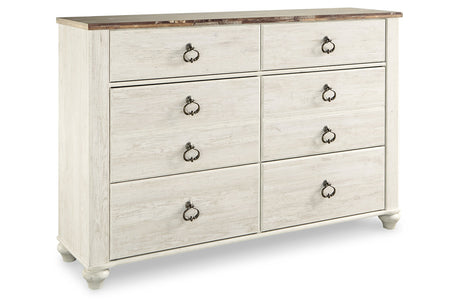 Willowton Two-tone Dresser from Ashley - Luna Furniture