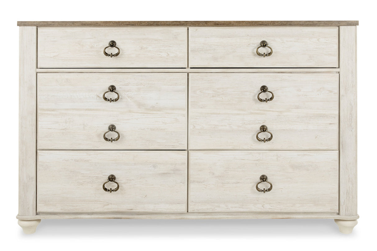 Willowton Two-tone Dresser from Ashley - Luna Furniture