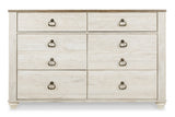 Willowton Two-tone Dresser from Ashley - Luna Furniture