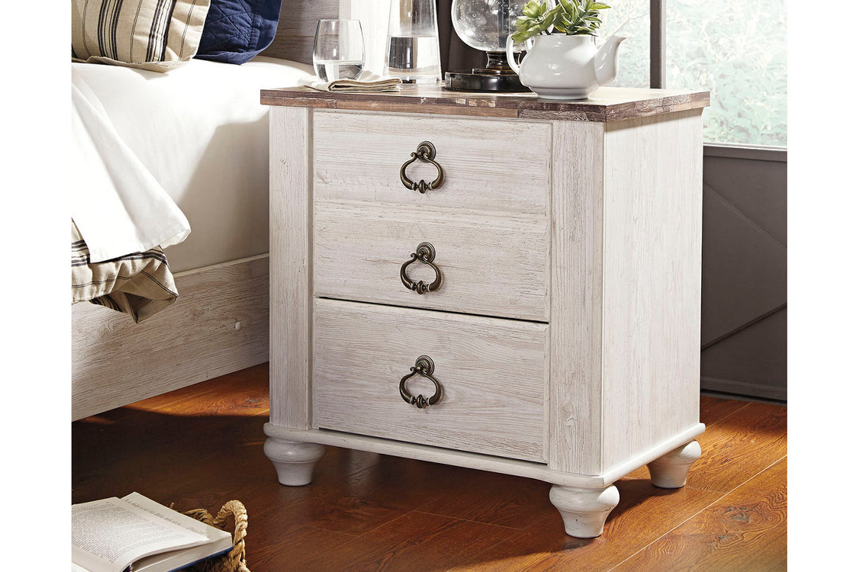 Willowton Two-tone Nightstand from Ashley Furniture - Luna Furniture