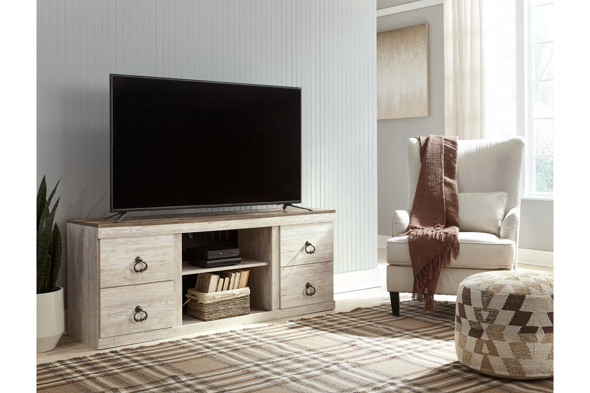 Willowton Whitewash 60" TV Stand from Ashley - Luna Furniture