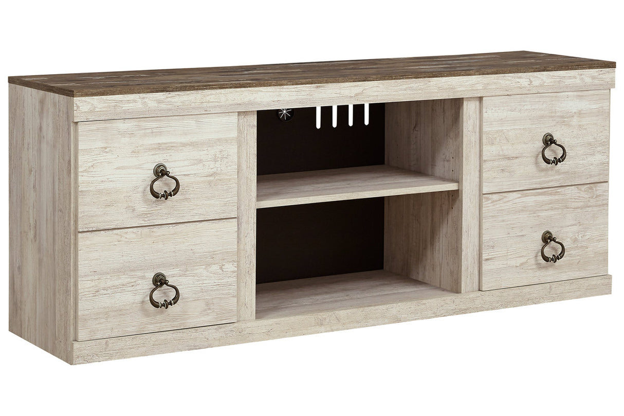 Willowton Whitewash 60" TV Stand from Ashley - Luna Furniture
