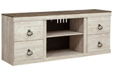 Willowton Whitewash 60" TV Stand from Ashley - Luna Furniture
