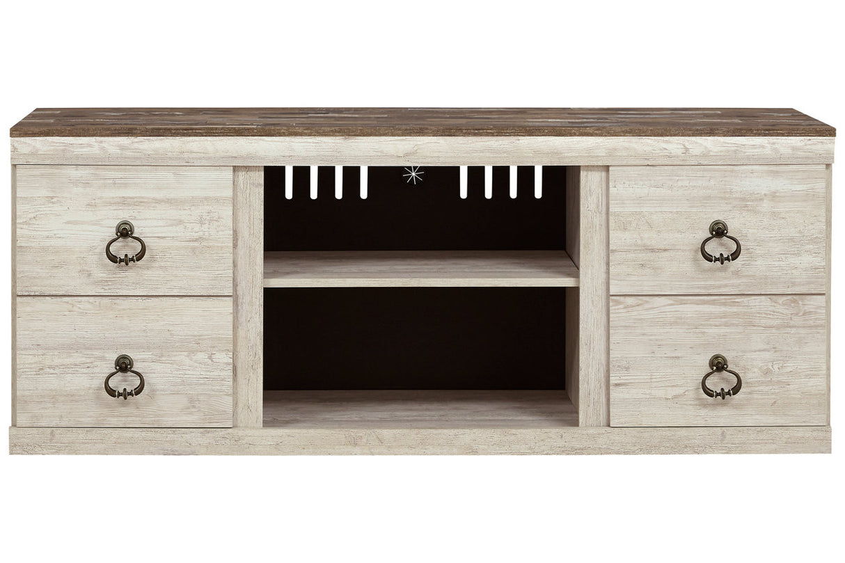Willowton Whitewash 60" TV Stand from Ashley - Luna Furniture