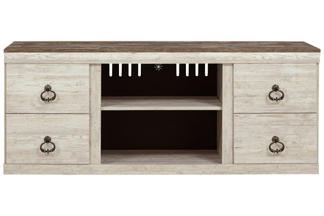 Willowton Whitewash 60" TV Stand from Ashley - Luna Furniture