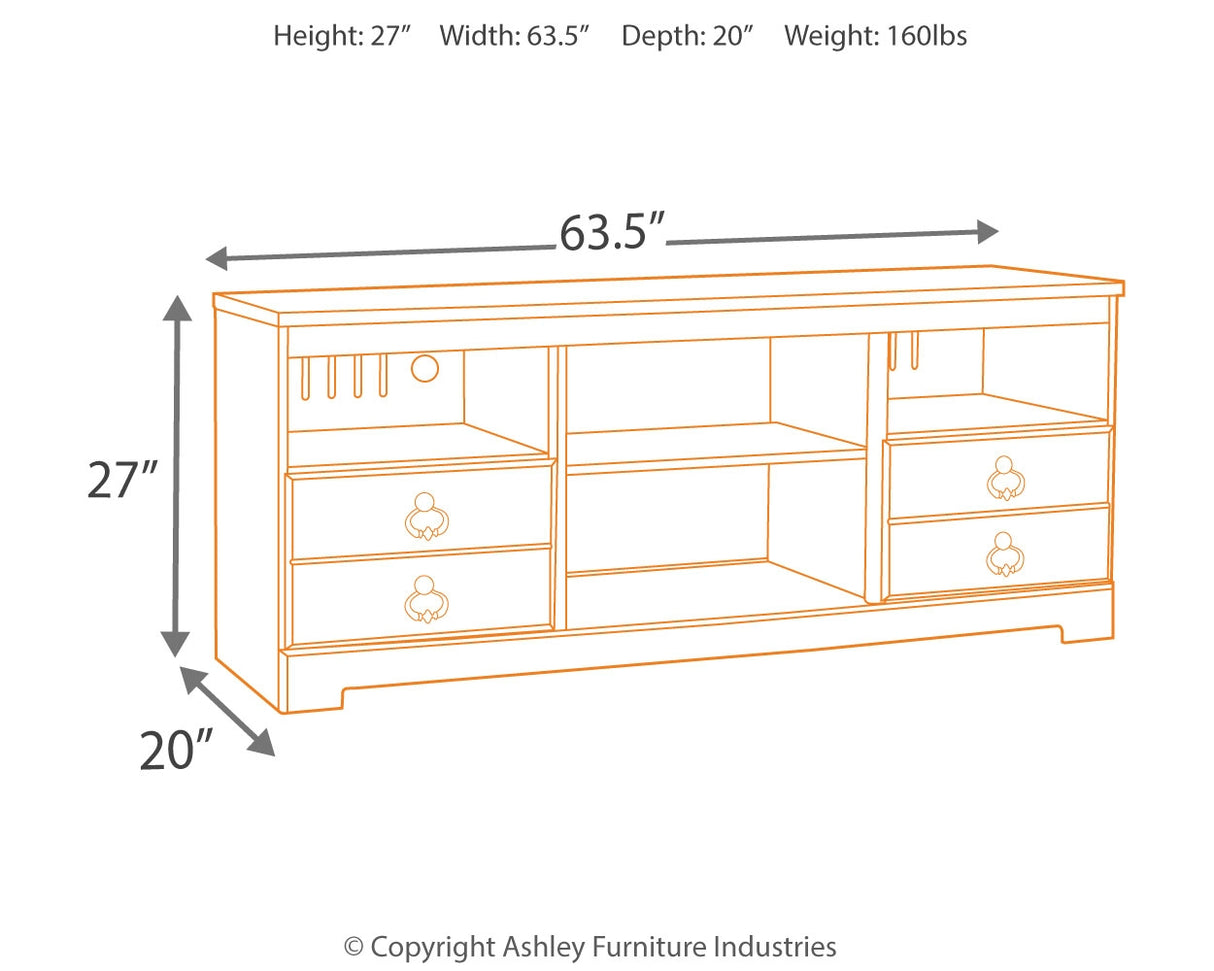 Willowton Whitewash 64" TV Stand from Ashley - Luna Furniture
