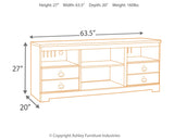 Willowton Whitewash 64" TV Stand from Ashley - Luna Furniture