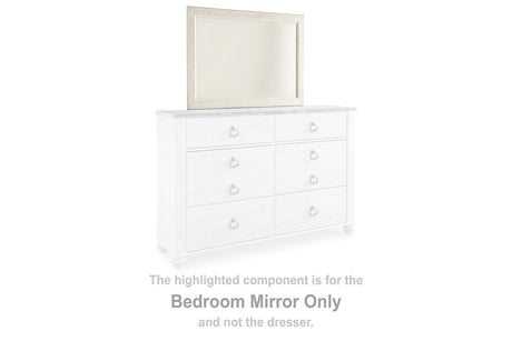 Willowton Whitewash Bedroom Mirror (Mirror Only) from Ashley - Luna Furniture